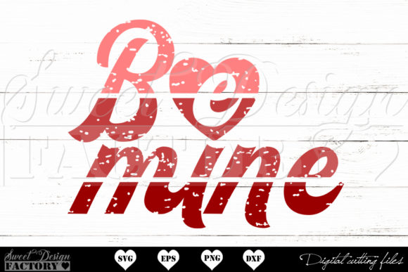 Be Mine Svg, Retro Love SVG