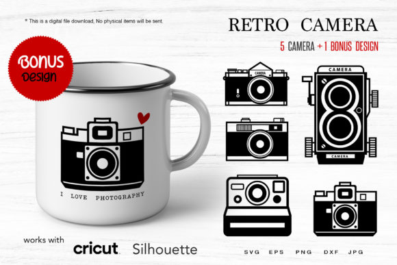 Retro Camera SVG, Camera Sublimation