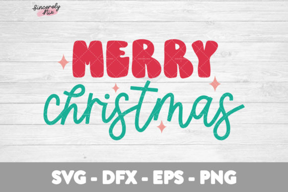 Retro Christmas SVG